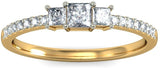 BlueStone The Cyprian Trinity Gold Diamond 18 K Ring
