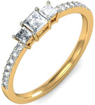 BlueStone The Cyprian Trinity Gold Diamond 18 K Ring