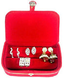 Addyz 5 Rods Bangle Earring Ring Jewellery Vanity Case