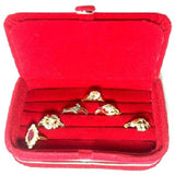 Addyz 5 Rods Bangle Earring Ring Jewellery Vanity Case