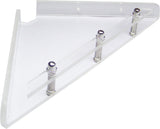 Transtal 'Triangle' Corner 8' Acrylic Wall Shelf