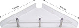 Transtal 'Triangle' Corner 8' Acrylic Wall Shelf