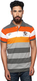 Nucode Striped Men's Polo Neck T-Shirt