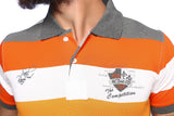 Nucode Striped Men's Polo Neck T-Shirt