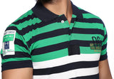 Nucode Striped Men's Polo Neck T-Shirt