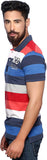 Nucode Striped Men's Polo Neck T-Shirt