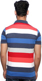 Nucode Striped Men's Polo Neck T-Shirt
