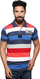 Nucode Striped Men's Polo Neck T-Shirt