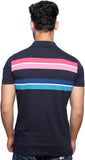 Nucode Striped Men's Polo Neck T-Shirt