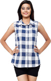 Cottinfab Women's Checkered Casual Shirt