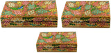 Craftuno Handcrafted Paper Mache Box - Set of 3 Showpiece Vanity Decorative