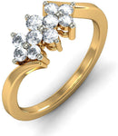 BlueStone The Juliette Yellow Gold Diamond 18 K Ring