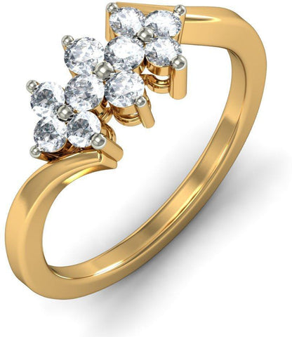 BlueStone The Juliette Yellow Gold Diamond 18 K Ring