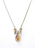 Galz4ever Droop Leaf Designer Alloy Necklace