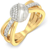 BlueStone The Victors Yellow Gold Diamond 18 K Ring