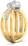 BlueStone The Victors Yellow Gold Diamond 18 K Ring