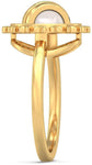 BlueStone The Golden Arm Yellow Gold Diamond, Pearl 18 K Ring