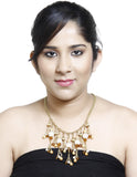 Galz4ever Fine Polki Beaded Designer Alloy Necklace