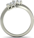 BlueStone The Diva White Gold Diamond 18 K Ring