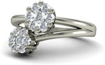 BlueStone The Diva White Gold Diamond 18 K Ring
