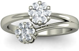 BlueStone The Diva White Gold Diamond 18 K Ring