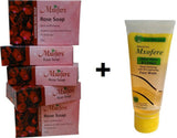 Mxofere Combo Rose Soap And Aloevera Lemon Facewash Kit