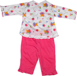 NammaBaby Baby Girl's Animal Print Top & Pyjama Set