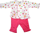 NammaBaby Baby Girl's Animal Print Top & Pyjama Set
