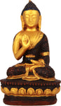Adaa Buddha In Aashirwad Mudra Showpiece  -  9 cm
