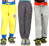 Shaun Printed Baby Boy's Yellow, Grey, Black Track Pants