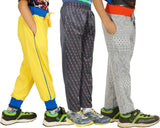 Shaun Printed Baby Boy's Yellow, Grey, Black Track Pants