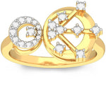 BlueStone Break Free Yellow Gold Diamond 18 K Ring
