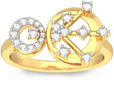 BlueStone Break Free Yellow Gold Diamond 18 K Ring