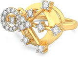 BlueStone Break Free Yellow Gold Diamond 18 K Ring