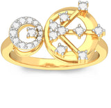 BlueStone Break Free Yellow Gold Diamond 18 K Ring