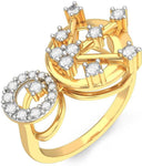 BlueStone Break Free Yellow Gold Diamond 18 K Ring