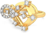 BlueStone Break Free Yellow Gold Diamond 18 K Ring
