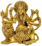 Redbag Eight Armed Goddess Sherawali Maa Showpiece  -  10.8 cm