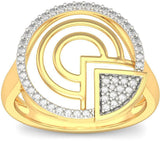 BlueStone Soar Free Yellow Gold Diamond 14 K Ring
