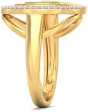 BlueStone Soar Free Yellow Gold Diamond 14 K Ring