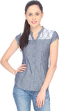 Identiti Women's Polka Print Casual Shirt