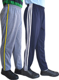 Shaun Solid Baby Boy's Grey, Dark Blue Track Pants