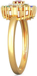 BlueStone Priyala Ring Yellow Gold Diamond, Ruby 18 K Ring