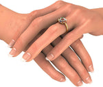 BlueStone Priyala Ring Yellow Gold Diamond, Ruby 18 K Ring