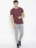Hubberholme Solid Men's Grey Track Pants
