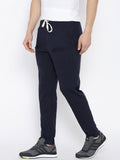 Hubberholme Solid Men's Dark Blue Track Pants