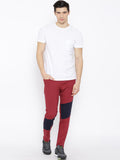 Hubberholme Solid Men's Red Track Pants