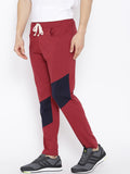 Hubberholme Solid Men's Red Track Pants