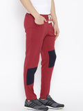 Hubberholme Solid Men's Red Track Pants