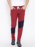 Hubberholme Solid Men's Red Track Pants